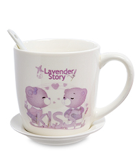 MUG-201/1 Кружка с ложкой "Нежность"