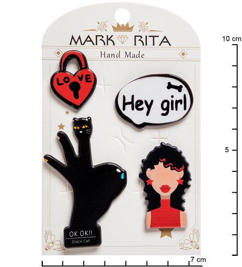 MR-83 Н-р брошей с цанговым зажимом бабочка Mark Rita