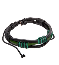 Y-BKB013 Браслет цветной нат.кожа