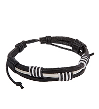 Y-BKB016 Браслет цветной нат.кожа