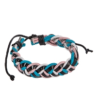 Y-BKB024 Браслет цветной нат.кожа