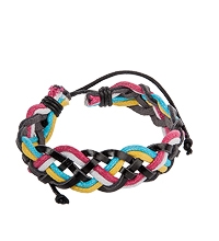 Y-BKB026 Браслет цветной нат.кожа