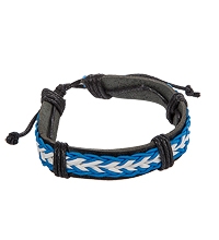 Y-BKB044 Браслет цветной нат.кожа