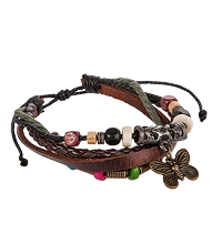 Y-BKB062 Браслет цветной нат.кожа