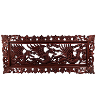 В2-0183 Панно настенное ДРАКОН 100 см в рамке (красное дерево)