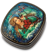 ШК-30/24 Шкатулка Мстера "Розы" Малышева