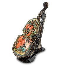 ШК-15/ 7 Шкатулка Мстера "Скрипка"