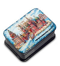 ШК-55/11 Шкатулка "Собор Василия Блаженного" мал. Левин