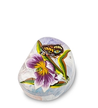 ШК-70/10 Шкатулка Федоскино "Бабочка" 5,5х4,0 исп. Яблокова