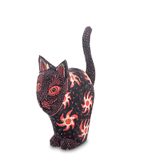 10-026 Фигурка "Дикий кот" (батик, о.Ява) 16 см
