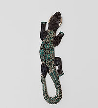 10-030 Панно настенное "Геккон Джава" (батик, о.Ява) 40 см