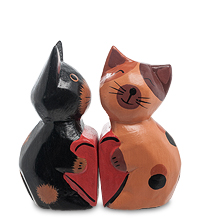 28-051 Статуэтка mini КОТ и КОШКА поцелуй, набор 2 шт.