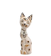 99-045-03 Фигурка "Кошка" бол. 30 см (албезия, о.Бали)
