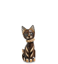 99-080-01 Фигурка "Кошка" мал 20 см (албезия, о.Бали)