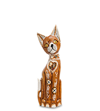 99-136-03 Фигурка "Кошка"  бол. 30 см (албезия, о.Бали)