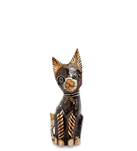 99-246-02 Фигурка "Кошка" сред. 25 см (албезия, о.Бали)