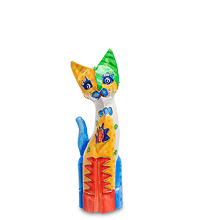 99-275-03 Фигурка "Кошка" бол. 30 см (албезия, о.Бали)