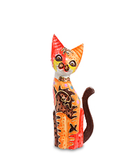 99-282-03 Фигурка "Кошка" бол. 30 см (албезия, о.Бали)