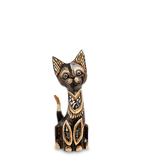 99-164-02 Фигурка "Кошка" сред. 25 см (албезия, о.Бали)
