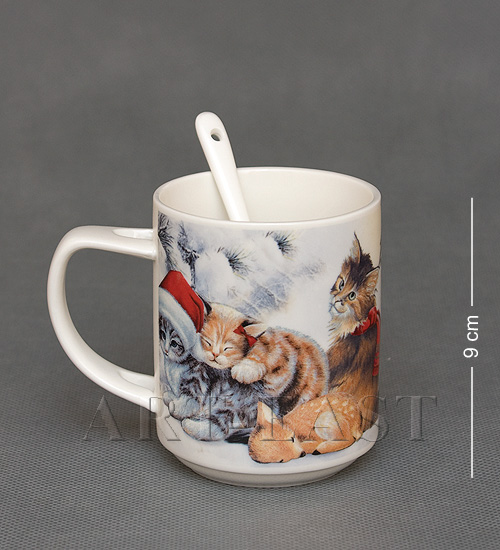 WAB-07-10 Кружка с ложкой