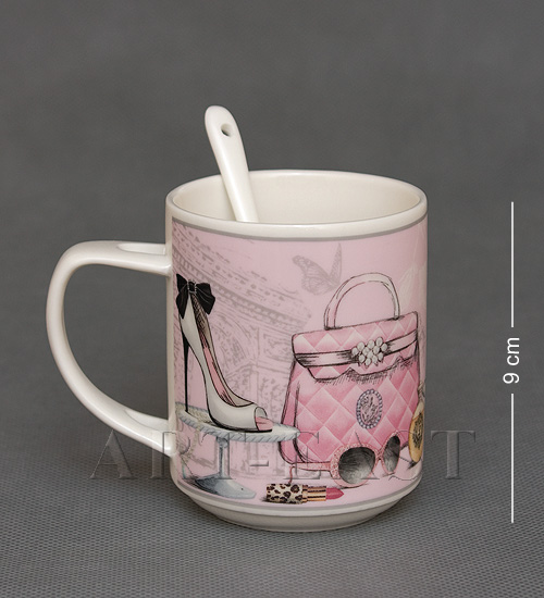 WAB-07-22 Кружка с ложкой