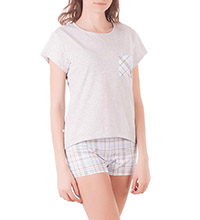 Комплект для дома женский 6775/1, р.084, рост 170-176, светло-серый меланж комб. (Serge)