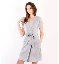 Халат женский 2280, р.100, рост 170, серый меланж (Serge)