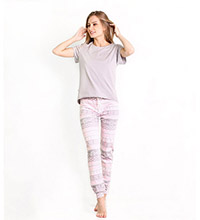 Пижама женская 5313, р.088, светло-серый комб. (Serge)