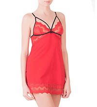 Сорочка ночная женская 8634, р.084, рост 170, красный (Serge)