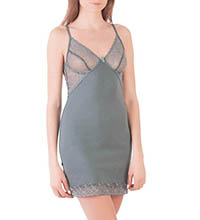 Сорочка ночная женская 8653/2, р.088, рост 170, пепельно-зелёный (Serge)