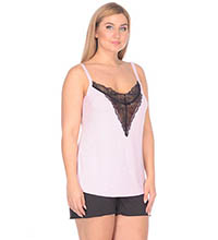 Пижама женская 5048, р.112, рост 170, розовый с рисунком (Serge)