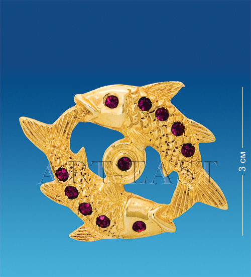 AR-  20/ 3 Знак зодиака на магните "Рыбы" (Юнион)