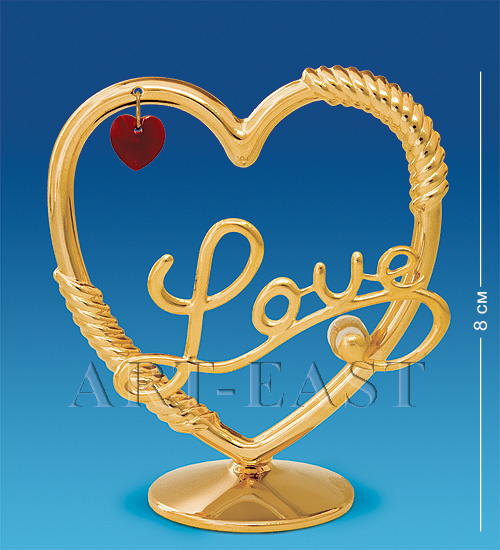 AR-3416/ 1 Фигурка "Сердечко with Love" с цв.кр. (Юнион)