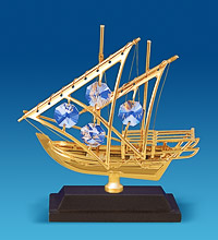 AR-4424 Фигурка "Яхта на подставке" (Юнион)