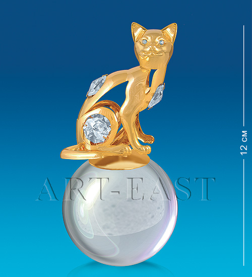 AR-3746/ 4  Фигурка на шаре "Кошка" (Юнион)
