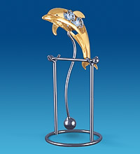 AR-3466 Фигурка-маятник "Дельфин" (Юнион)