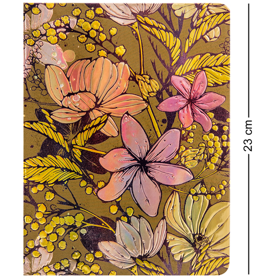 BM-02/4 Блокнот бол. "Весенние цветы" (3D твердая обложка)