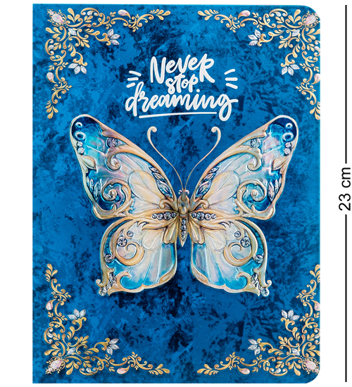 BM-03/1 Блокнот бол. "Бабочки" (3D твердая обложка)