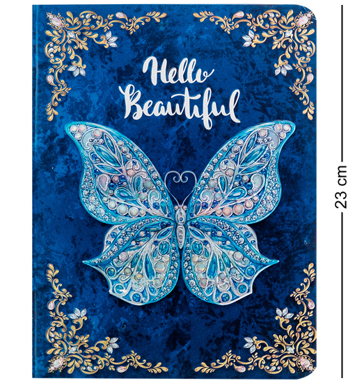 BM-03/3 Блокнот бол. "Бабочки" (3D твердая обложка)