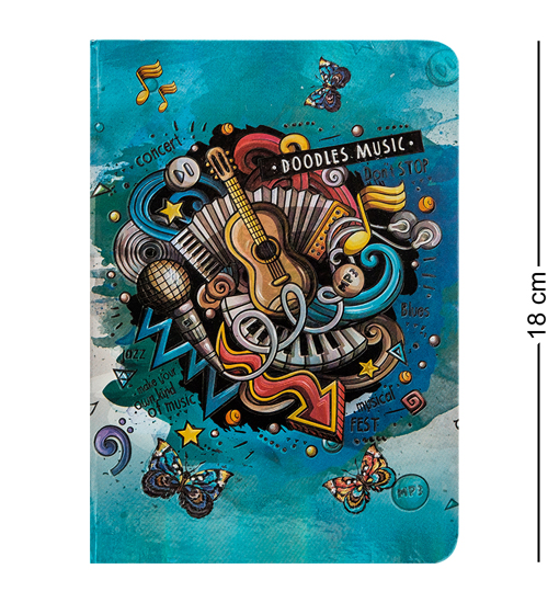 BM-05/4 Блокнот сред. "Звуки музыки"  (3D твердая обложка)