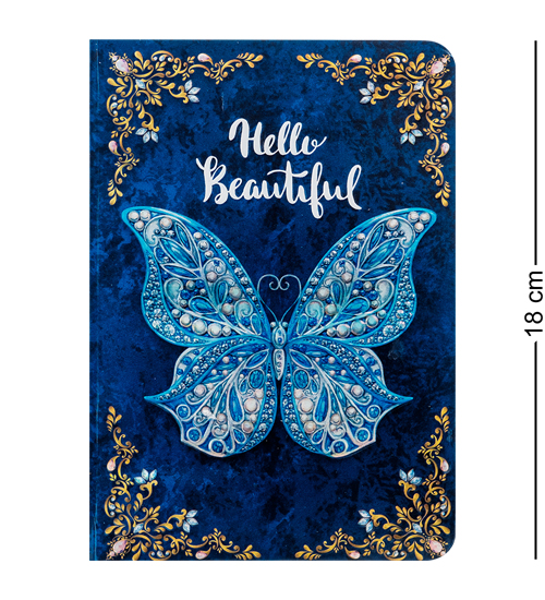 BM-07/4 Блокнот сред. "Бабочки" (3D твердая обложка)