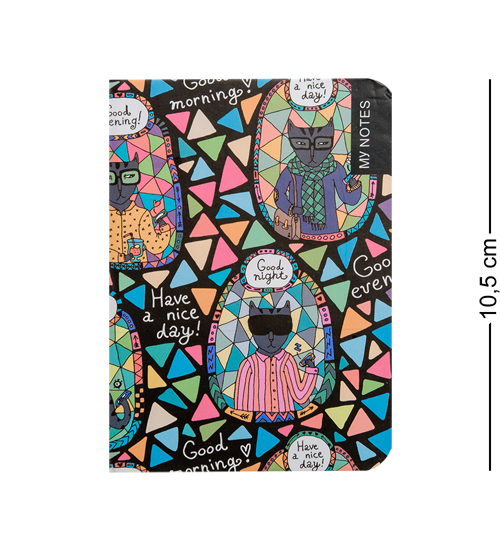 BM-23/2 Блокнот микро "Богемные коты" (твердая обложка)