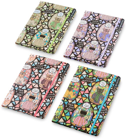 BM-21 Блокнот бол. "Богемные коты" в асс. (твердая обложка)