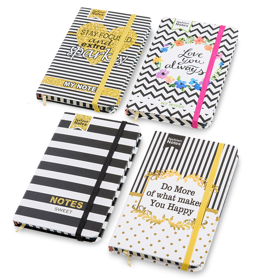 BM-34 Блокнот мал. "Полосатый стиль" в асс. (твердая обложка)