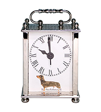 Часы с будильником с изображением собаки 7,5*12см.