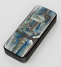 Шкатулка Федоскино "Санкт-Петербург " исп. Бударгин