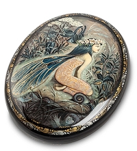 ШК-45/13 Шкатулка Федоскино "Эльф" исп. Лакина