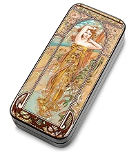 ШК-55/26 Шкатулка "Дневной порыв" Альфонс Муха, исп. Маркова