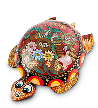 ШК-15/ 9 Шкатулка Палех "Черепаха"