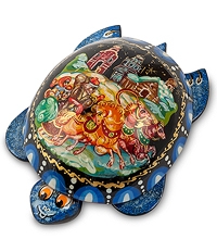 ШК-15/ 9 Шкатулка Палех "Черепаха"